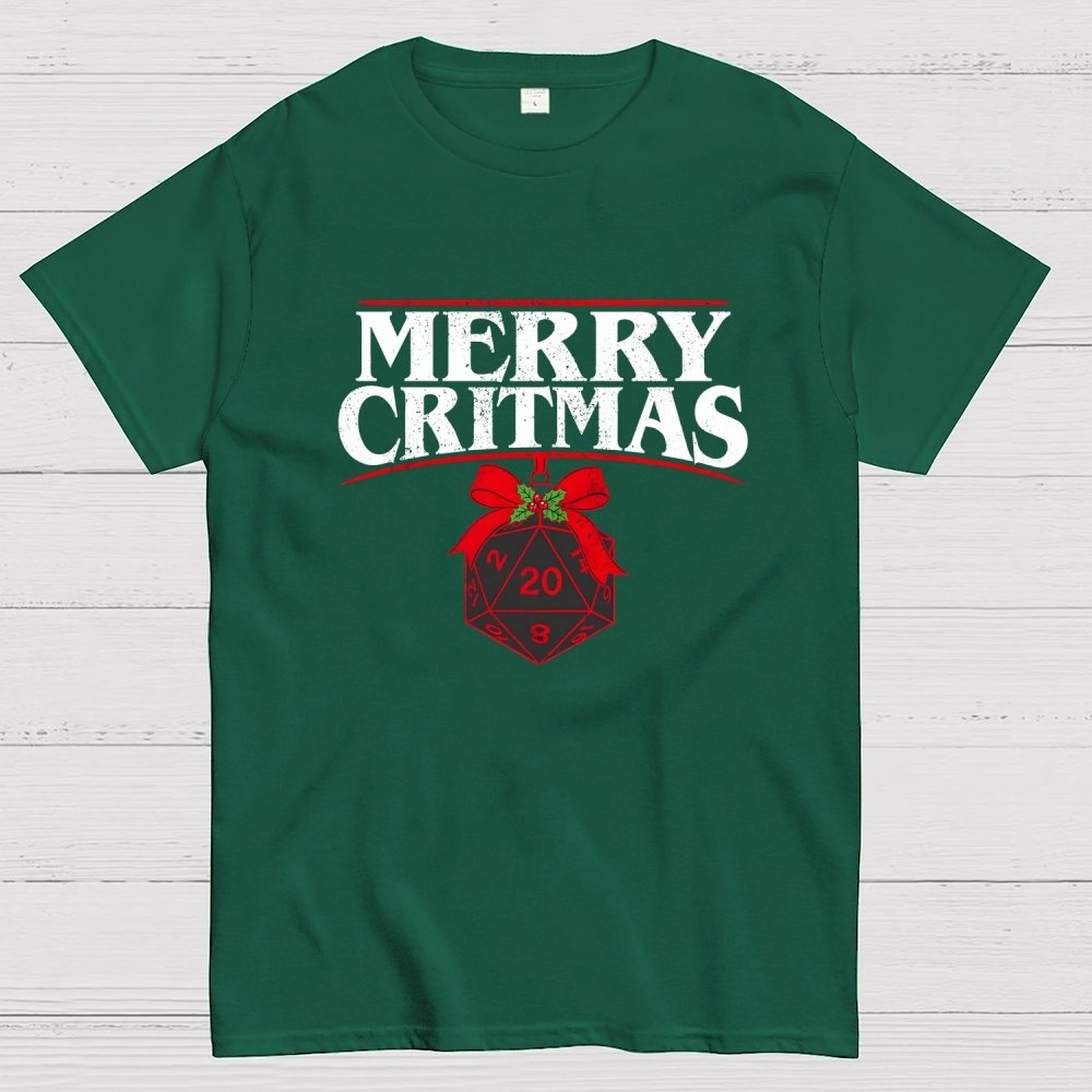 Merry Critmas D20 Holiday Geek T-Shirt
