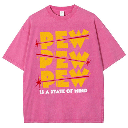 PEW PEW PEW Vintage Distressed T-shirt