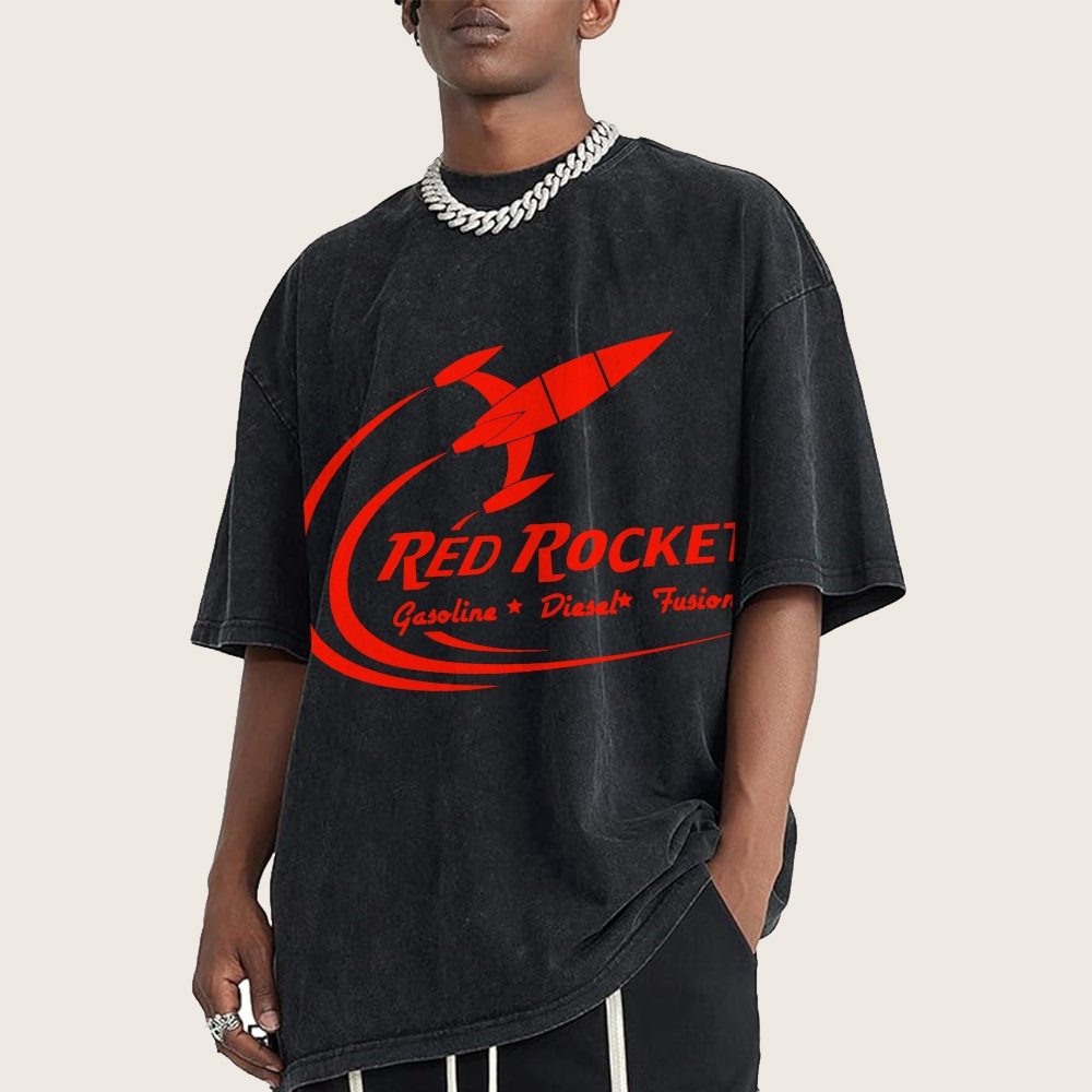 Red Rocket Fuel Vintage Distressed T-shirt