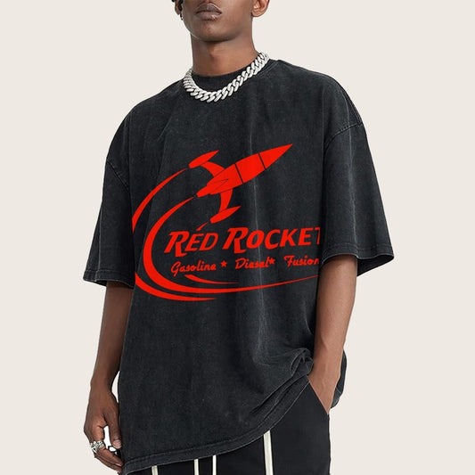 Red Rocket Fuel Vintage Distressed T-shirt