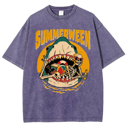 Summerween Vintage Distressed T-shirt