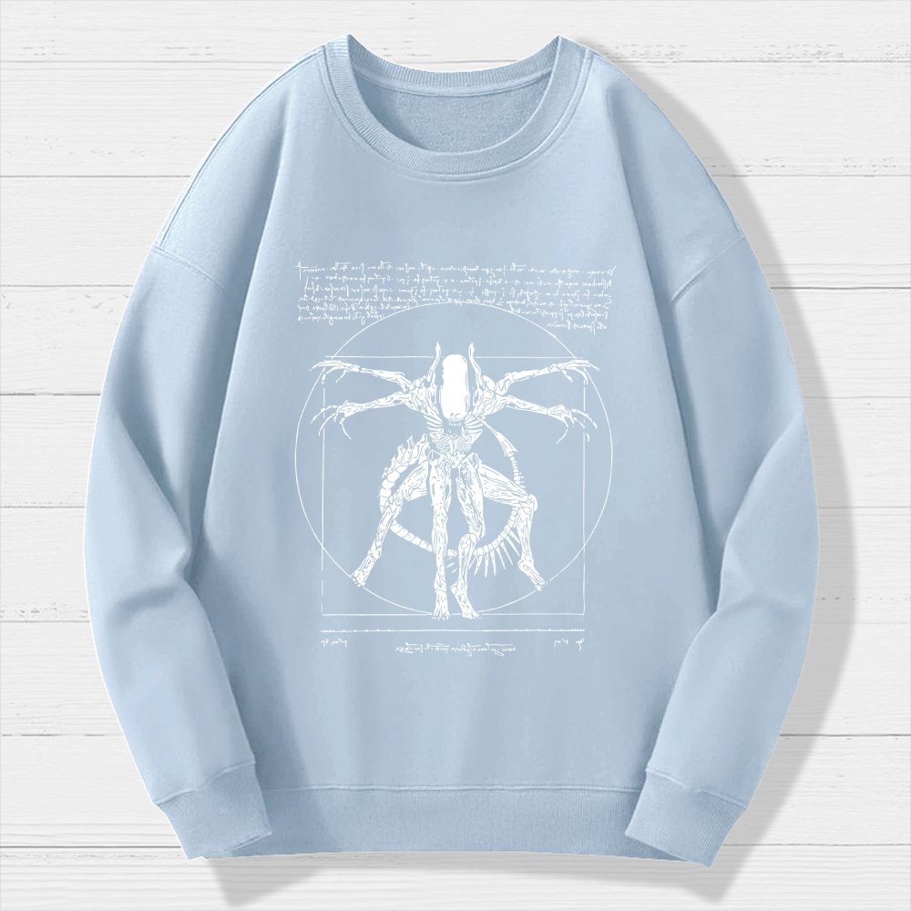 Mystery Creature Geek Cotton Sweatshirt