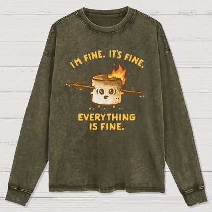 A Fine Camping Trip Washed Long Sleeve Tee