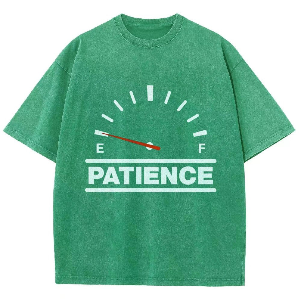 Funny Patience Vintage Distressed T-shirt