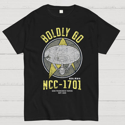 Boldly Go Vintage Adventurers Geek T-Shirt