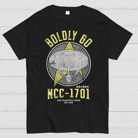 Boldly Go Vintage Adventurers Geek T-Shirt