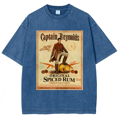 Captain Rogers Spiced Rum Vintage Distressed T-shirt