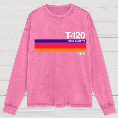 Dusk Video Cassette VHS Washed Long Sleeve Tee