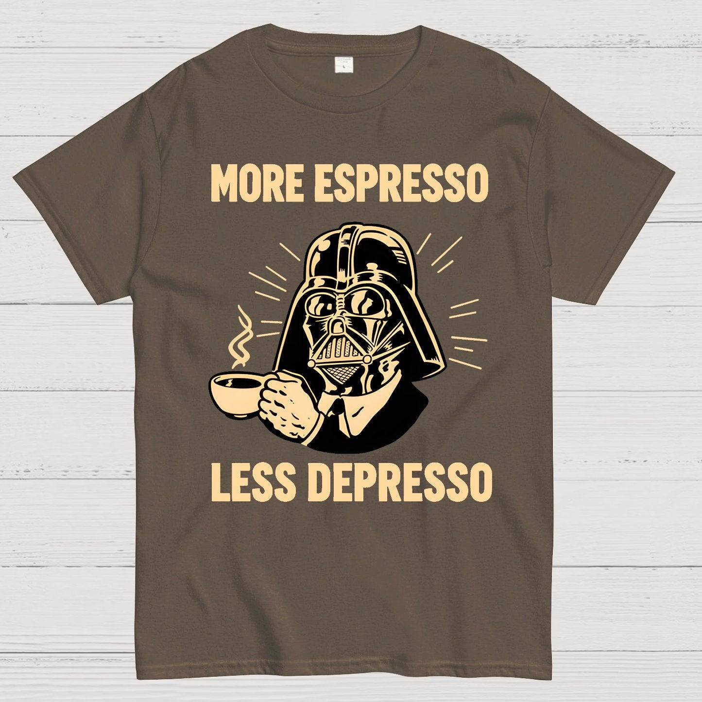 More Espresso Less Depresso Geek T-Shirt