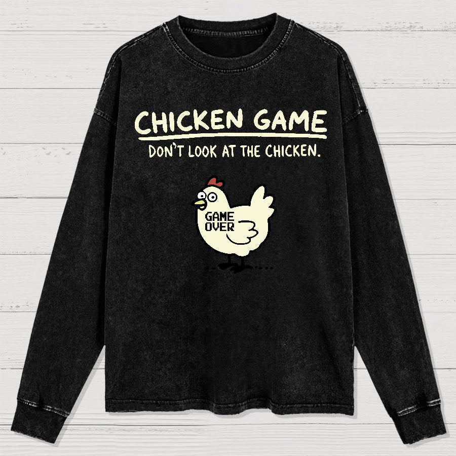 Chicken Game Washed Long Sleeve Tee