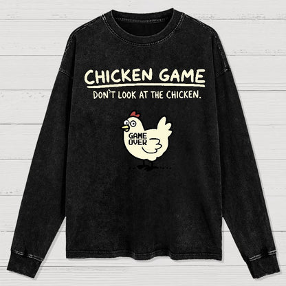 Chicken Game Washed Long Sleeve Tee