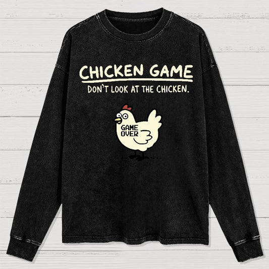 Chicken Game Washed Long Sleeve Tee