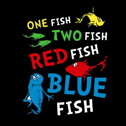 One Fish Two Fish,Reading Day Nerd Geek T-Shirt
