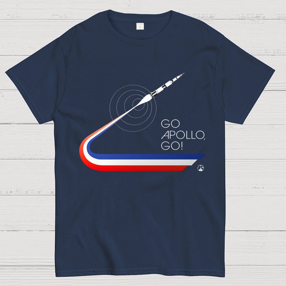 GO APOLLO, GO! We choose to go to the Moon... Geek T-Shirt