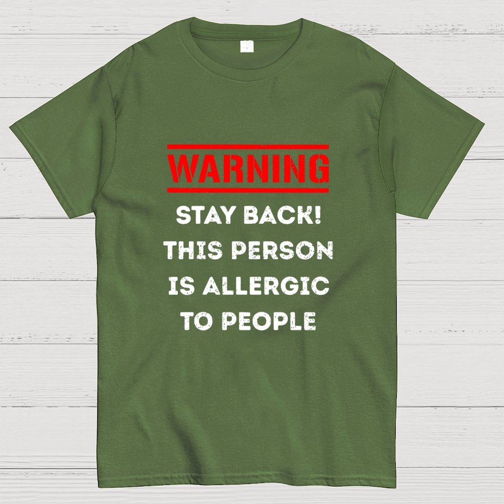 Allergic To People Geek T-Shirt