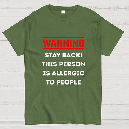 Allergic To People Geek T-Shirt