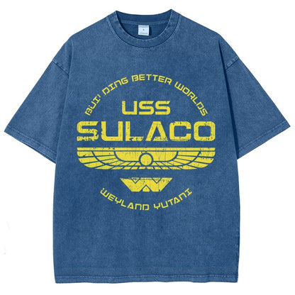 USS Starlight Vintage Distressed T-shirt