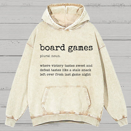 Board Games Definition Vintage Distressed Hoodie