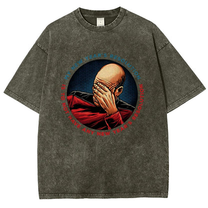 No New Year’s Resolution Vintage Distressed T-shirt