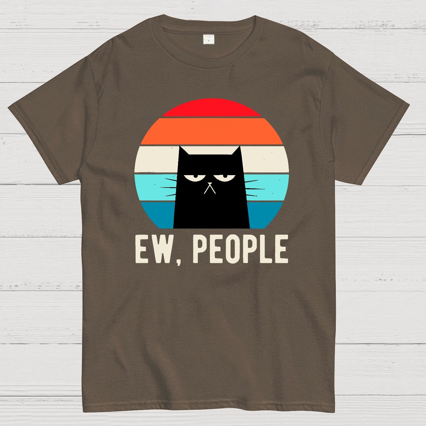 Ew People Funny Cat Geek T-Shirt
