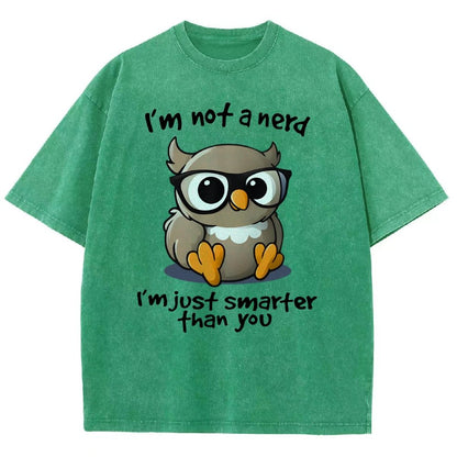 I’m Not A Nerd I’m Just Smarter Than You Vintage Distressed T-shirt