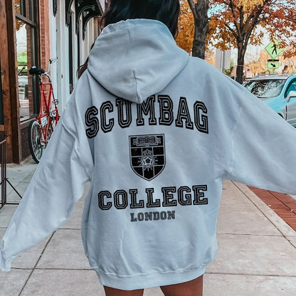 Scumbag College Unisex Printed Back Unisex Cotton Hoodie