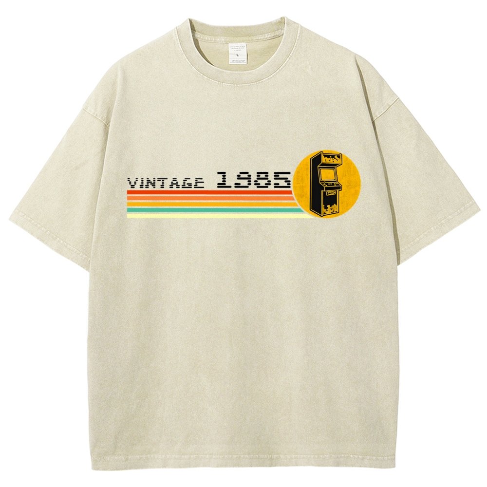 1985 Video Game Vintage Retro Arcade Classically Trained 80s Vintage Distressed T-shirt