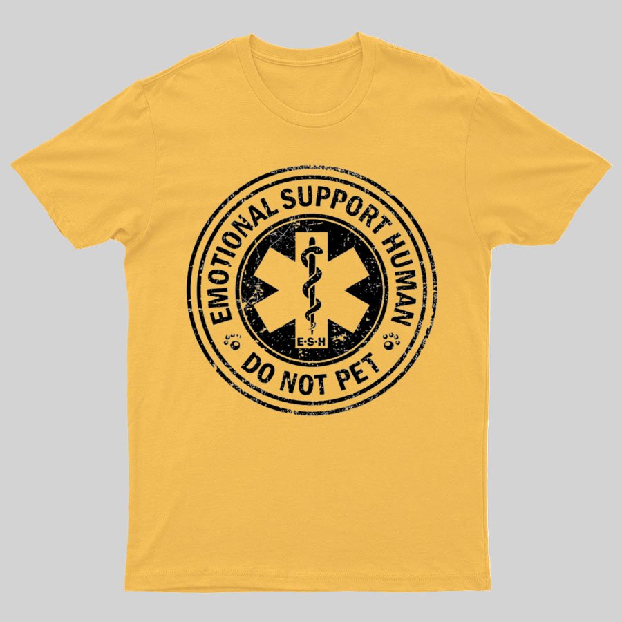 Emotional Support Human Nerd T-Shirt