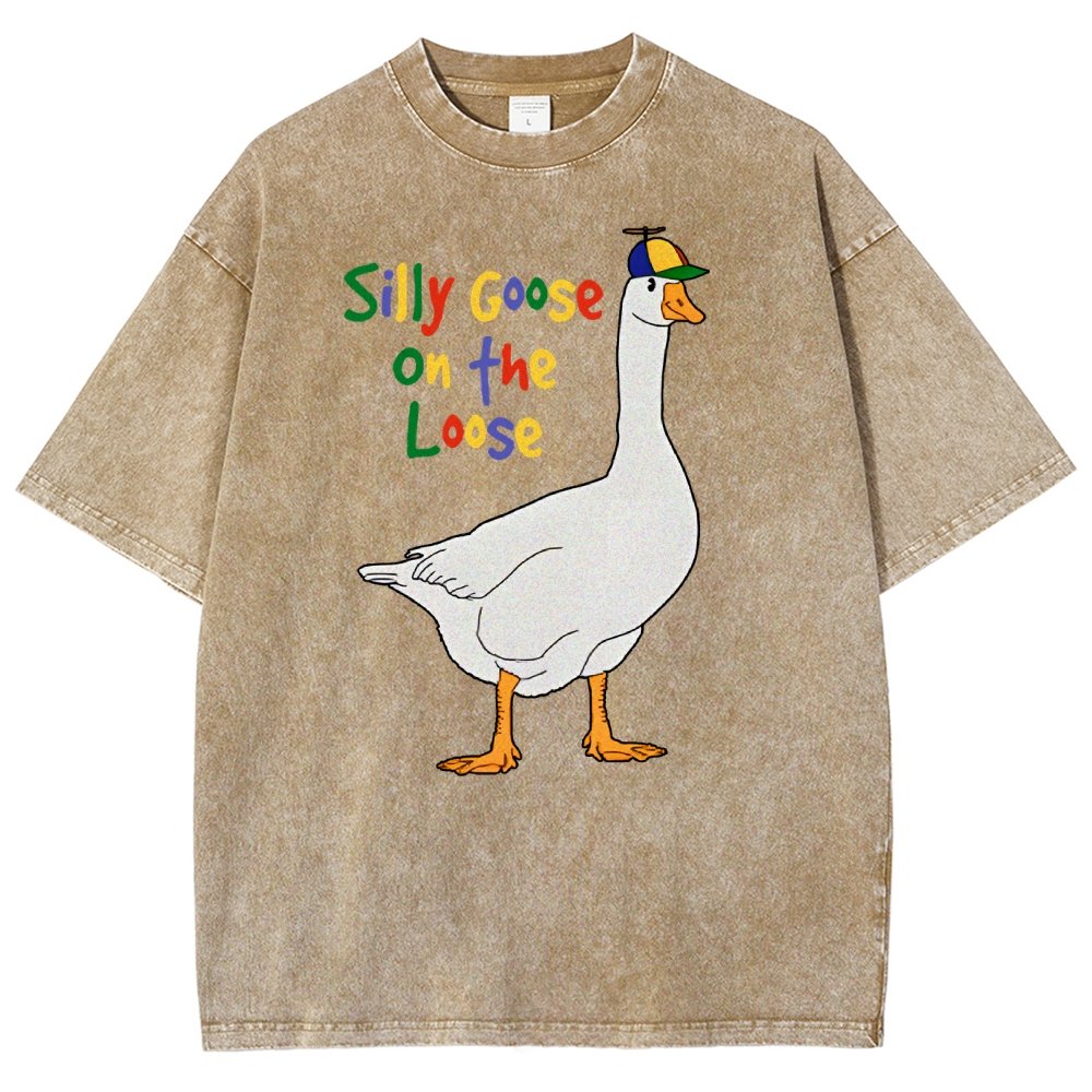 Silly Goose On The Loose Vintage Distressed T-shirt