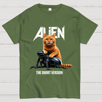 Alien Cat Heavy Geek T-Shirt