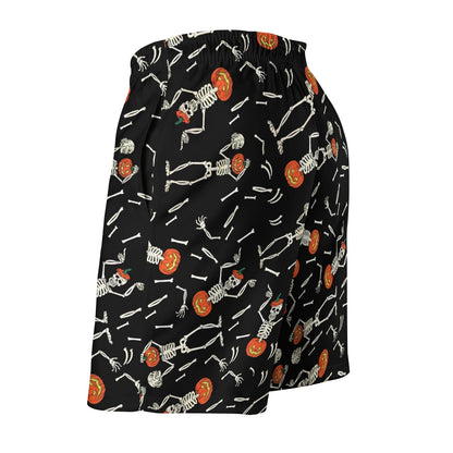 Pumpkin Skull Halloween Geek Shorts