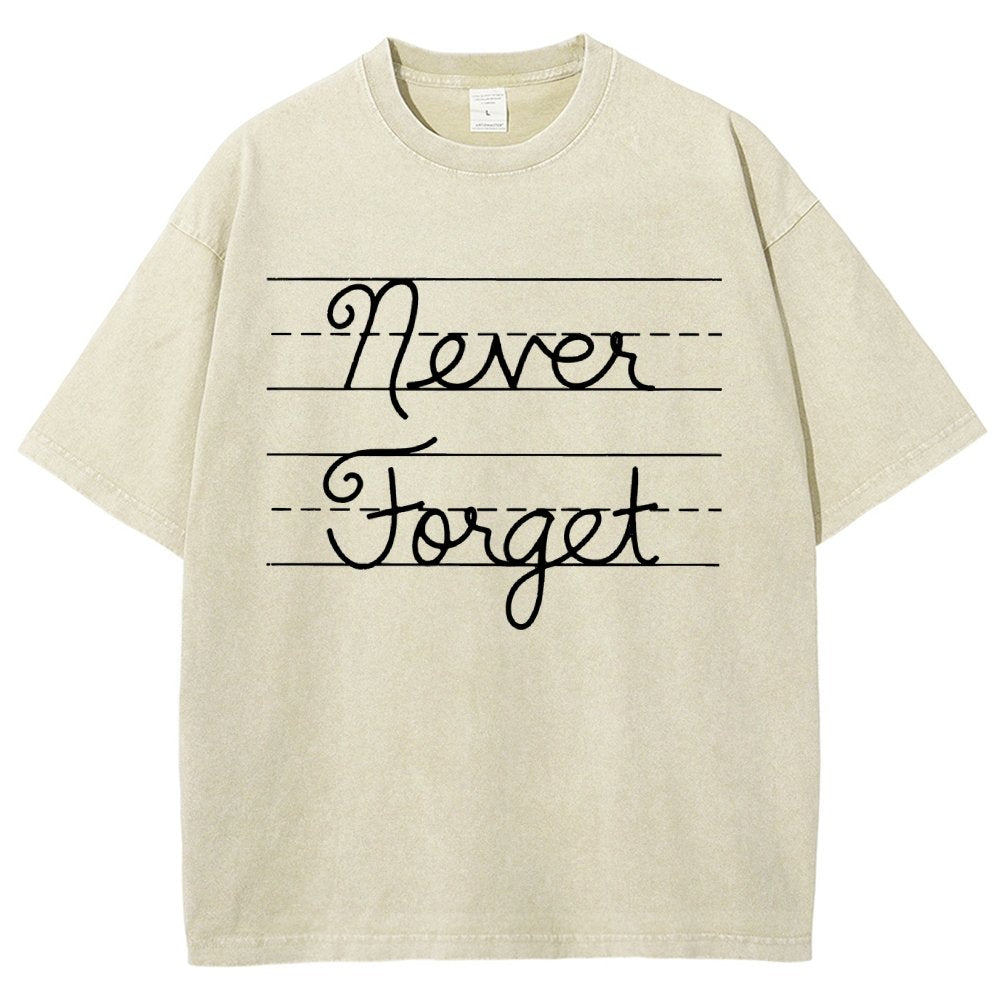 Cursive - Never Forget Vintage Distressed T-shirt