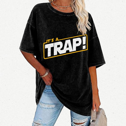 It's A Trap Vintage Distressed T-shirt