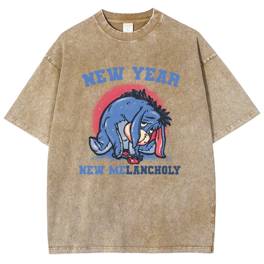 New Year New Melancholy Vintage Distressed T-shirt
