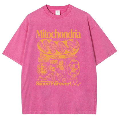 Mitochondria Vintage Science Vintage Distressed T-shirt