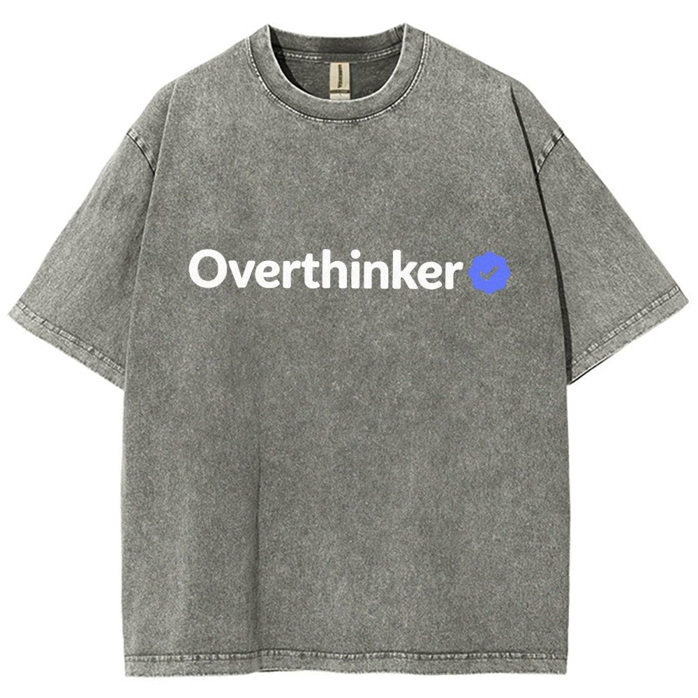 Certified Overthinker Vintage Distressed T-shirt