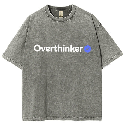 Certified Overthinker Vintage Distressed T-shirt