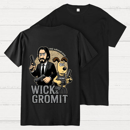 The Wrong Dog  Back Printing Geek T-Shirt
