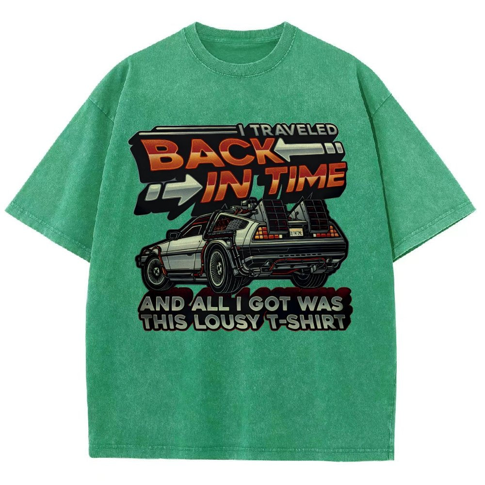Time Travel Vintage Distressed T-shirt