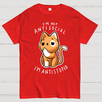 I'm not Antisocial, I'm Antistupid Geek T-Shirt