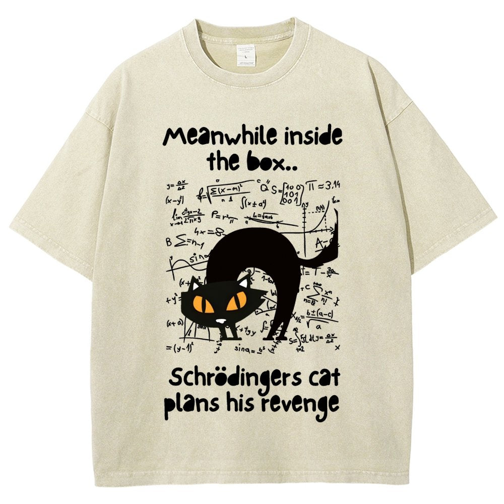 Schrodingers Cat Revenge Vintage Distressed T-shirt