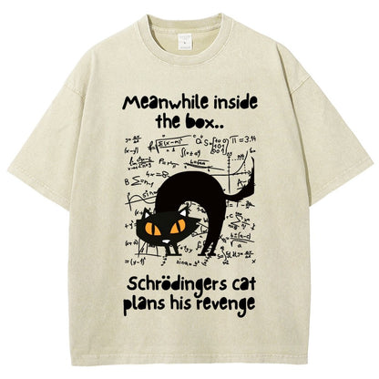 Schrodingers Cat Revenge Vintage Distressed T-shirt