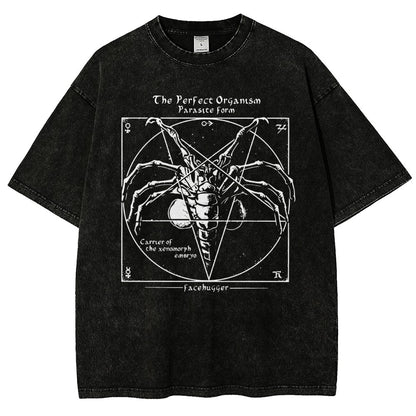 Mystery Pentagram Vintage Distressed T-shirt