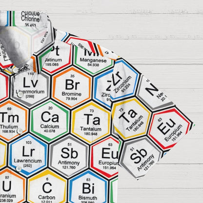 Chemical Elements Geek Hawaiian Shirt