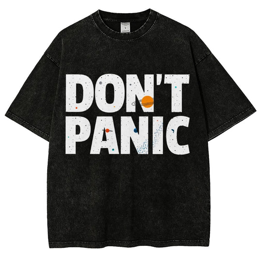 Don't Panic Vintage Distressed T-shirt