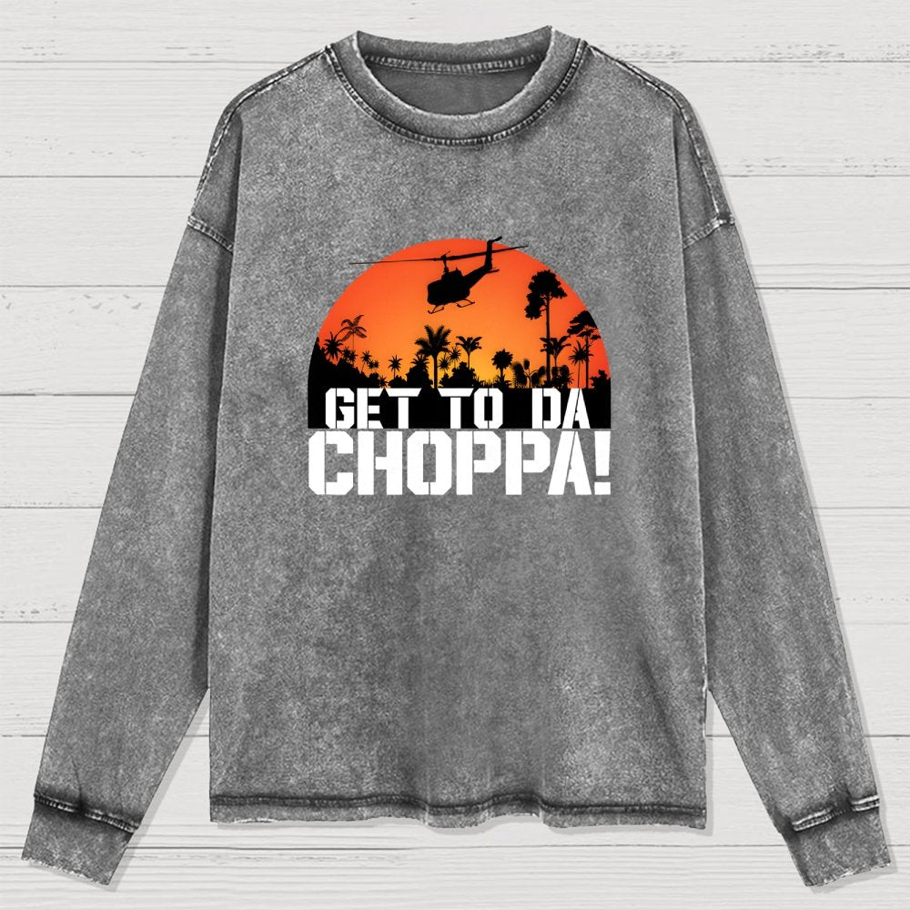 Get To The Chopper Washed Long Sleeve Tee