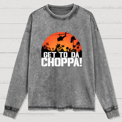 Get To The Chopper Washed Long Sleeve Tee