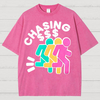 Chasing Money Sarcasm Vintage Distressed T-shirt