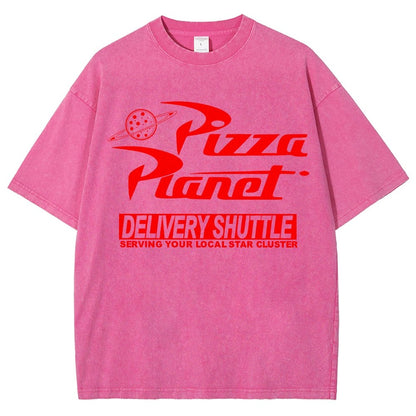 Cosmic Pizza Delivery Vintage Distressed T-shirt