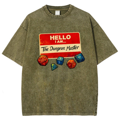 Hello I Am The Dungeon Master Vintage Distressed T-shirt
